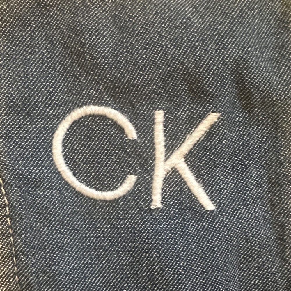 Calvin Klein Navy Ruffle Romper, Size 0-3m - Picture 4 of 6